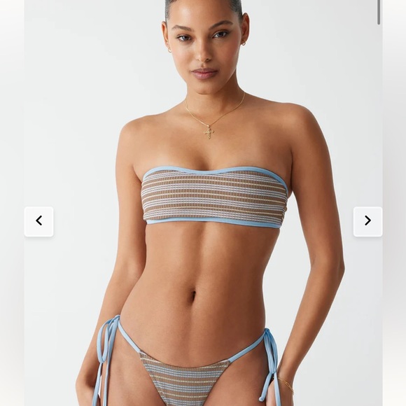 FRANKIES ROSABELLA STRIPED BANDEAU - Picture 3 of 8